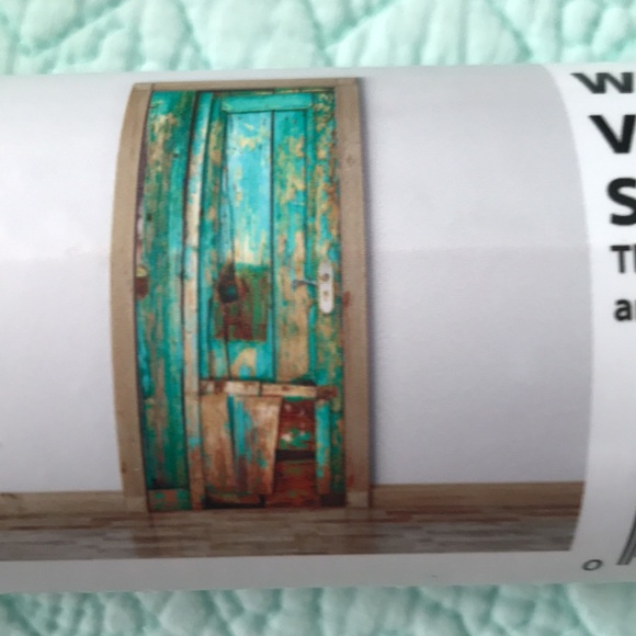 Walplus peel and stick,  “vintage timber” self-adhesive door sticker. NEW - Picture 3 of 5